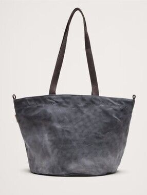 NWT CB Station Slate Waxed Drawstring Market Tote One Size